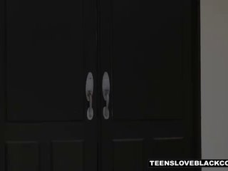 Asian teen makes a naughty sex tape with a black cock to punish her dad